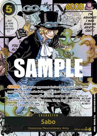 Sabo (Alternate Art) (Manga) (OP04-083) Foil