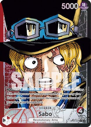 Sabo (Alternate Art) (OP05-001) Foil