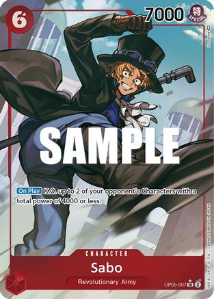 Sabo (Alternate Art) (OP05-007) Foil