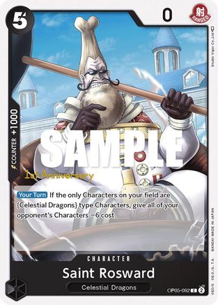 Saint Rosward (OP05-092) 1st Anniversary Tournament Cards