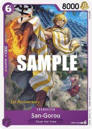 San-Gorou (OP05-065) 1st Anniversary Tournament Cards
