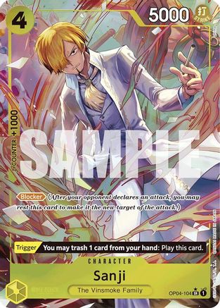Sanji (Alternate Art) (OP04-104) Foil