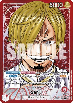 Sanji (Alternate Art) (PRB01-001) Foil