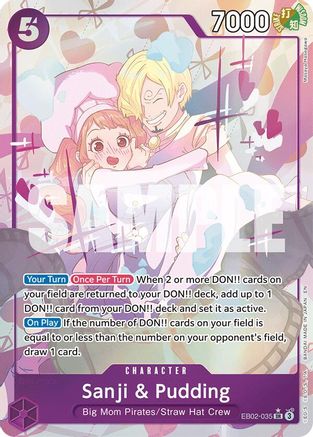 Sanji & Pudding (Alternate Art) (EB02-035) Foil