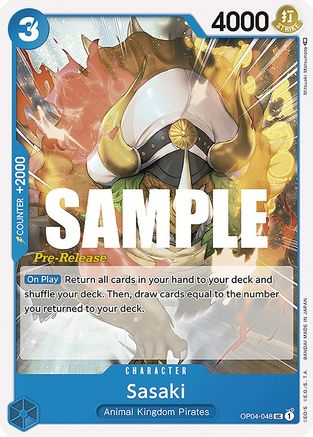 Sasaki (OP04-048) Pre-Release Cards