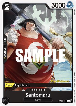 Sentomaru (OP02-104) Pre-Release Cards