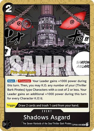 Shadows Asgard (OP06-095) Pre-Release Cards