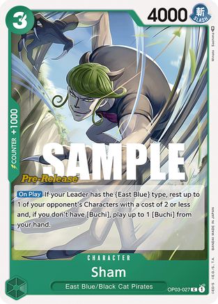 Sham (OP03-027) Pre-Release Cards
