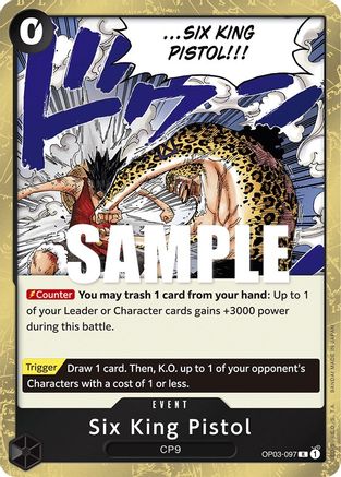 Six King Pistol (OP03-097) Foil