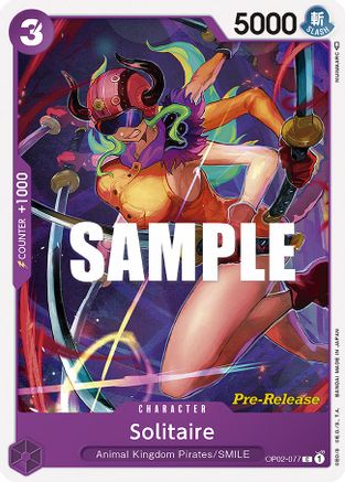 Solitaire (OP02-077) Pre-Release Cards