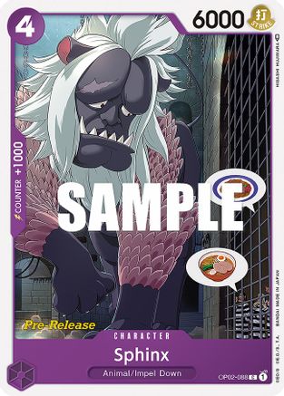 Sphinx (OP02-088) Pre-Release Cards