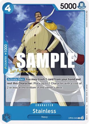 Stainless (OP05-045) 1st Anniversary Tournament Cards