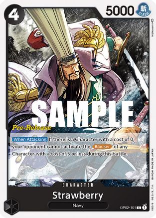 Strawberry (OP02-101) - Paramount War Pre-Release Cards Pre-Release Cards