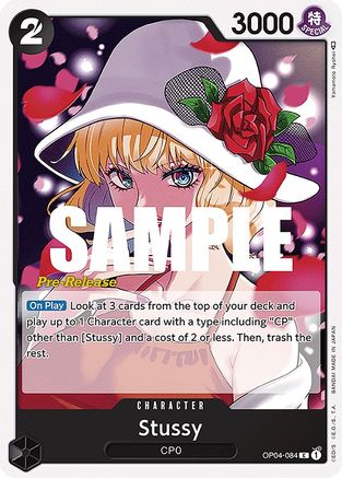 Stussy (OP04-084) Pre-Release Cards