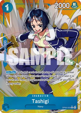 Tashigi (Alternate Art) (OP06-050) Foil