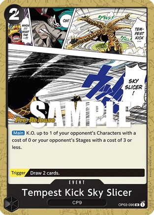 Tempest Kick Sky Slicer (OP03-096) Pre-Release Cards