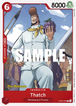 Thatch (OP02-007) Pre-Release Cards