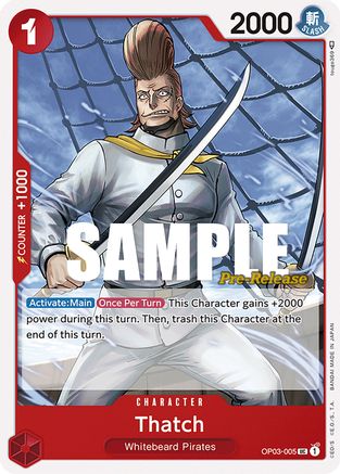 Thatch (OP03-005) Pre-Release Cards