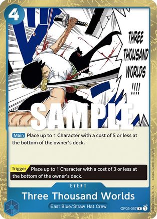 Three Thousand Worlds (OP03-057) Foil