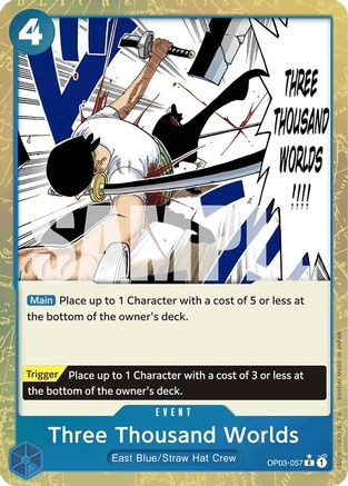 Three Thousand Worlds (Textured Foil) (OP03-057) Foil