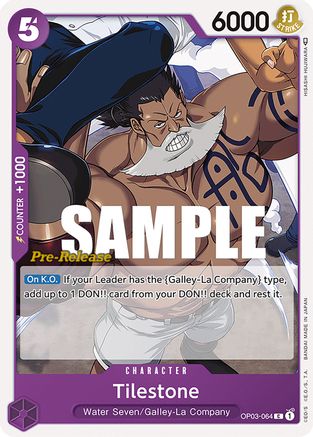 Tilestone (OP03-064) Pre-Release Cards