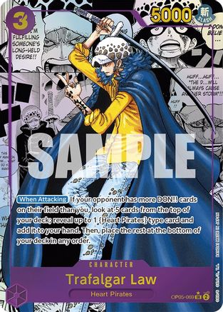 Trafalgar Law (Alternate Art) (Manga) (OP05-069) Foil