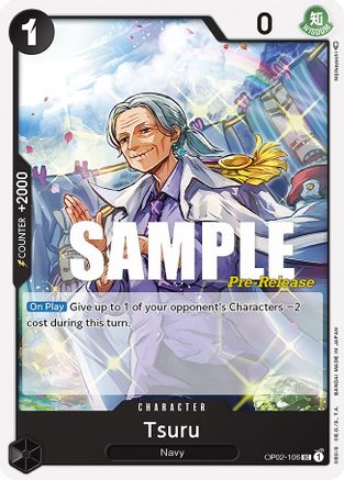 Tsuru (OP02-106) Pre-Release Cards
