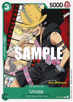 Usopp (OP02-028) Pre-Release Cards