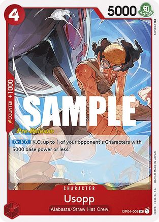 Usopp (OP04-003) Pre-Release Cards