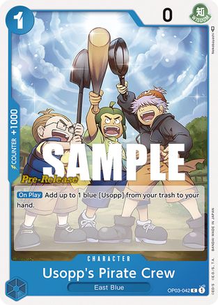 Usopp's Pirate Crew (OP03-042) Pre-Release Cards