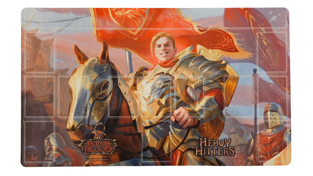 Flesh and Blood Playmat Victor Goldmane, High and Mighty | Silver Goblin