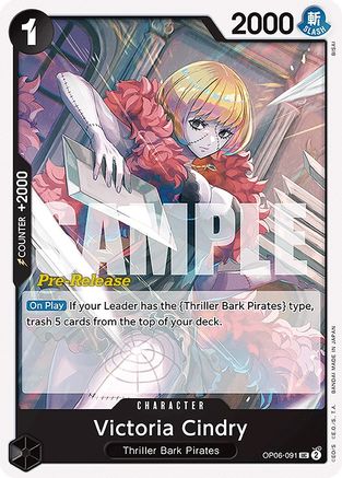 Victoria Cindry (OP06-091) Pre-Release Cards