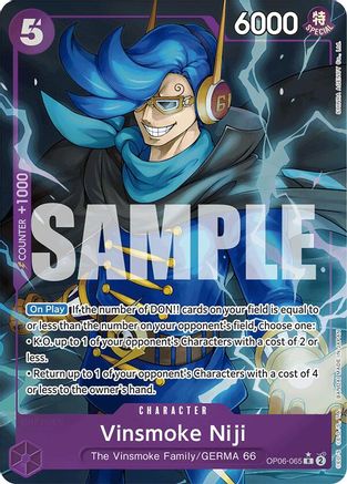Vinsmoke Niji (Alternate Art) (OP06-065) Foil