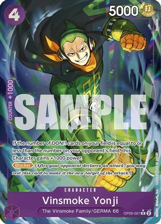 Vinsmoke Yonji (Full Art) (OP06-067) Foil