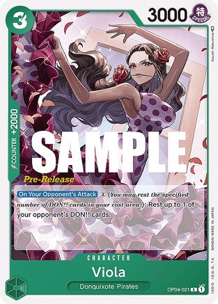 Viola (OP04-021) Pre-Release Cards