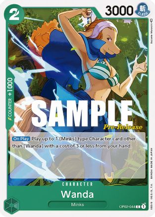 Wanda (OP02-044) Pre-Release Cards