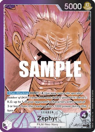Zephyr (Alternate Art) (OP02-072) Foil