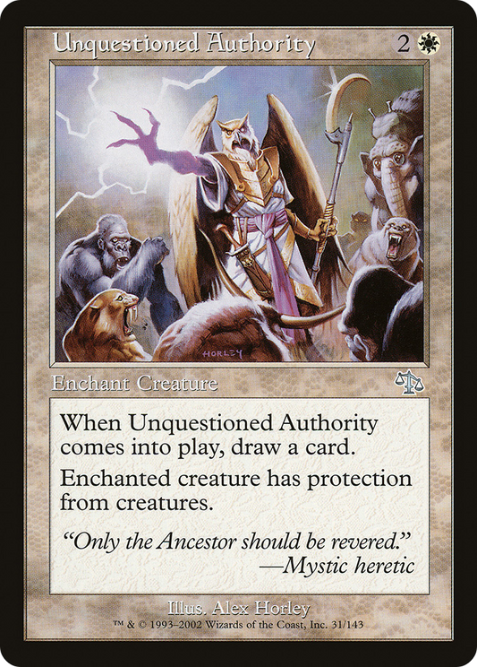 Unquestioned Authority [Judgment] Foil