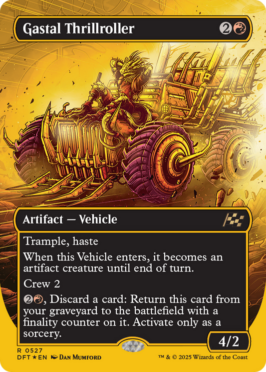 Gastal Thrillroller (Borderless) (First-Place Foil) Foil (527) - Aetherdrift