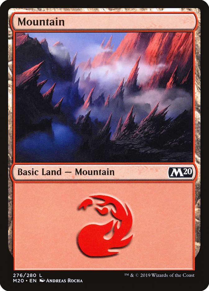 Mountain (276) [Core Set 2020] | Silver Goblin