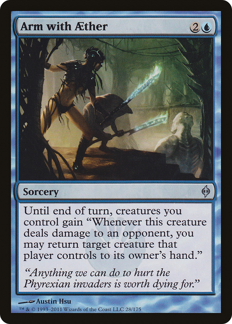 Arm with Aether [New Phyrexia] | Silver Goblin