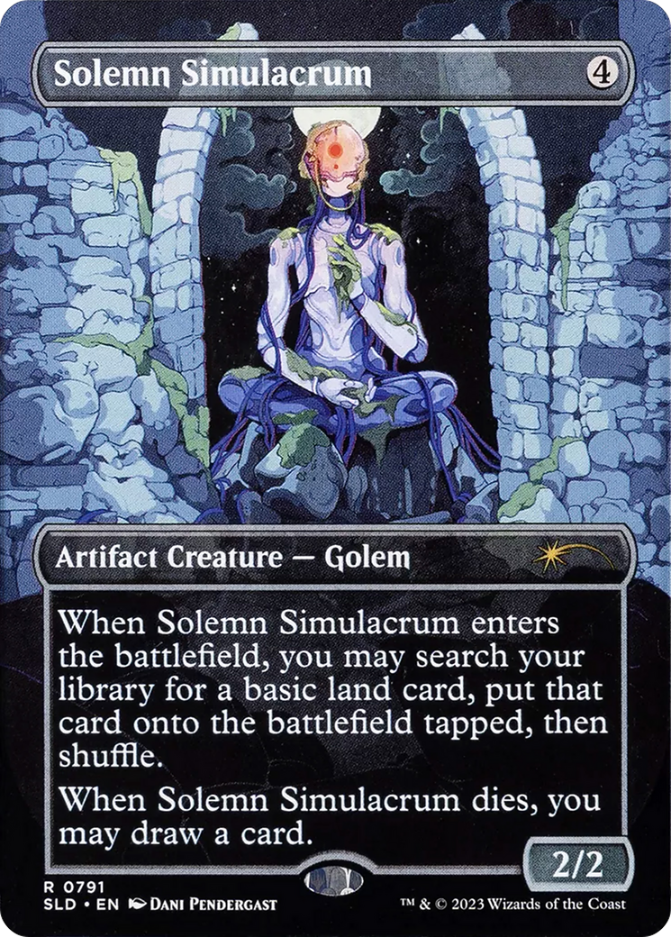 Solemn Simulacrum (0791) (Borderless) [Secret Lair Drop Series] | Silver Goblin