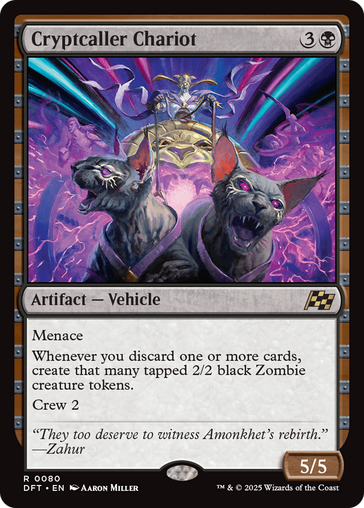 Cryptcaller Chariot Foil (080) - Aetherdrift