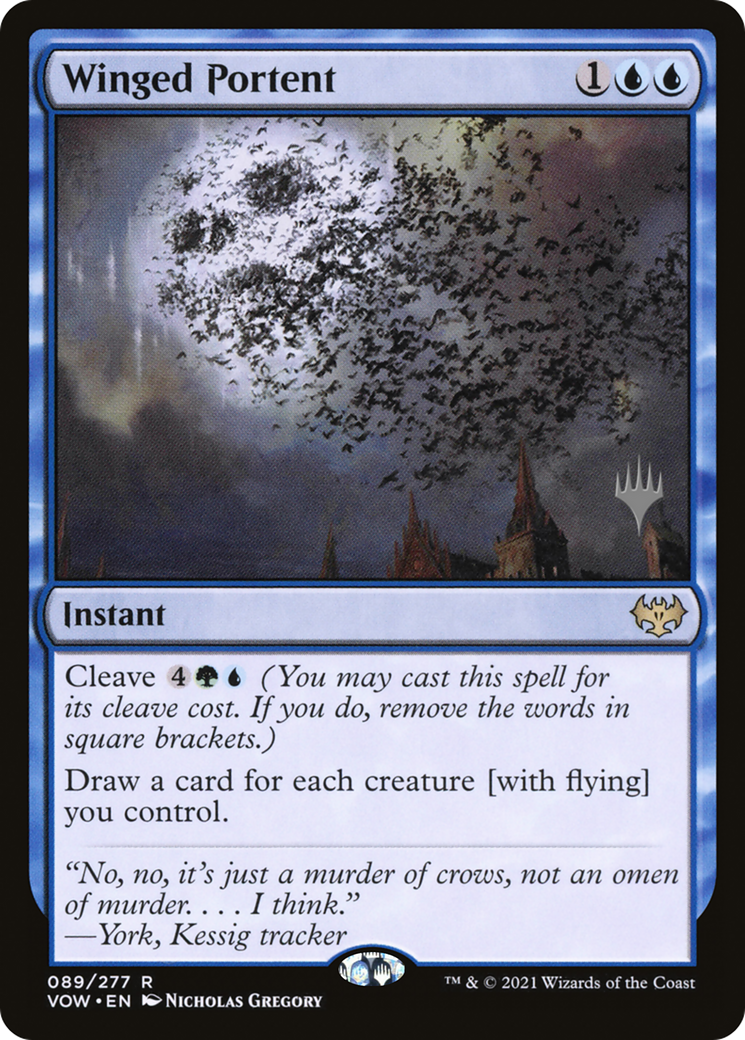 Winged Portent (Promo Pack) [Innistrad: Crimson Vow Promos]
