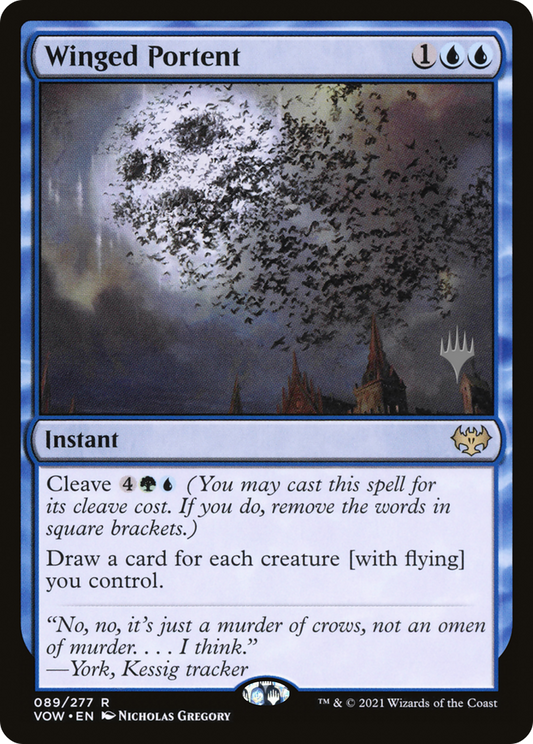 Winged Portent (Promo Pack) [Innistrad: Crimson Vow Promos]