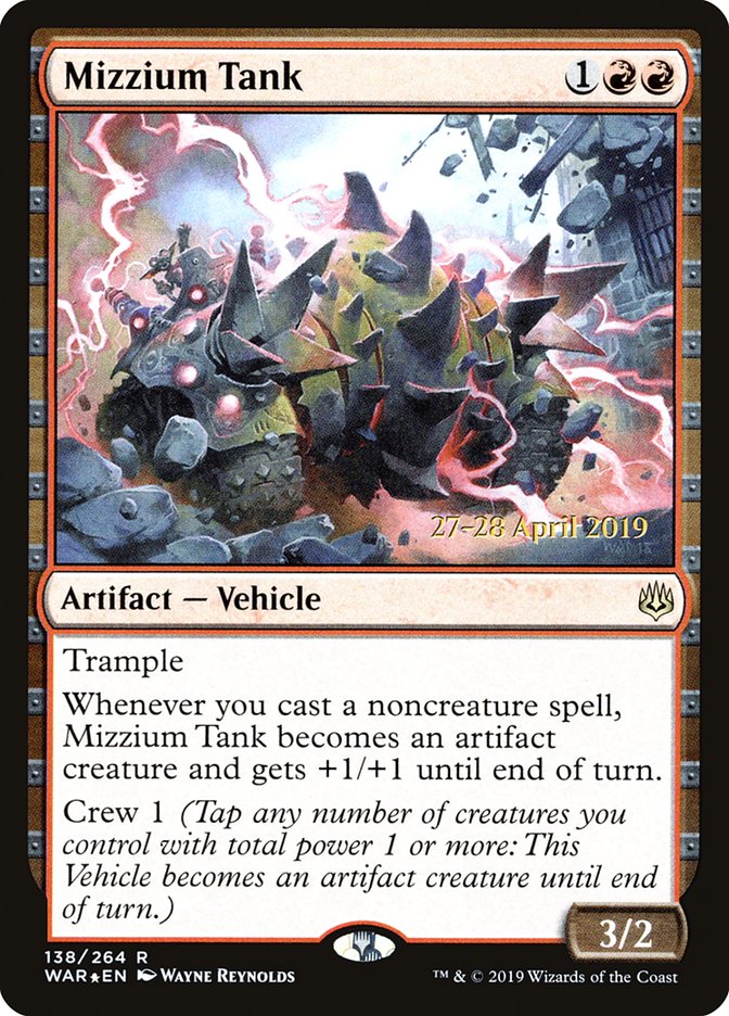 Mizzium Tank [War of the Spark Prerelease Promos] | Silver Goblin