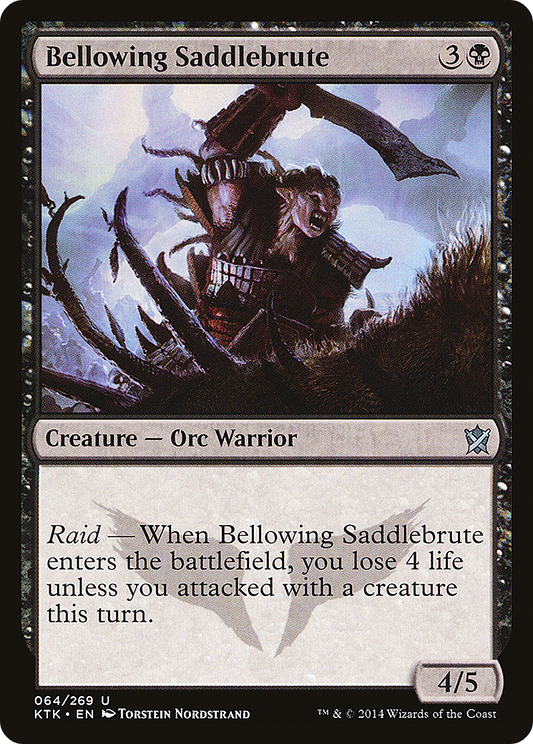 Bellowing Saddlebrute [Khans of Tarkir] Foil