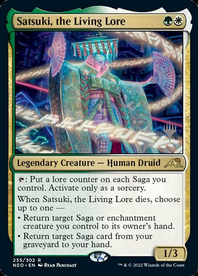 Satsuki, the Living Lore (Promo Pack) [Kamigawa: Neon Dynasty Promos] | Silver Goblin