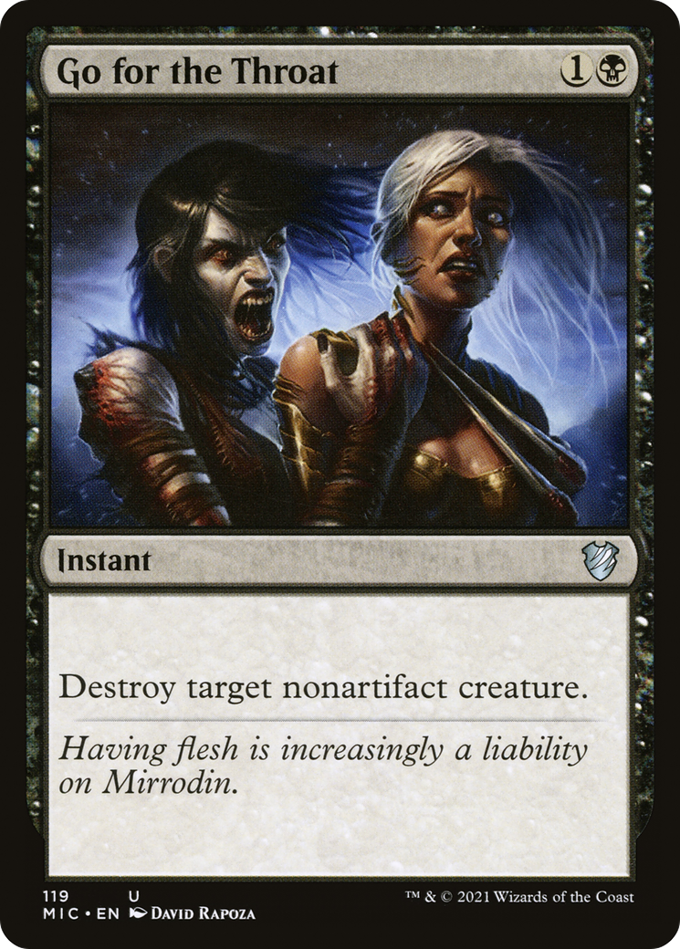 Go for the Throat [Innistrad: Midnight Hunt Commander]