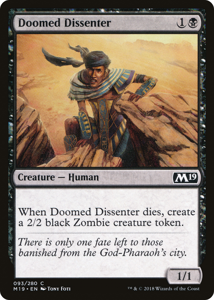 Doomed Dissenter [Core Set 2019] | Silver Goblin